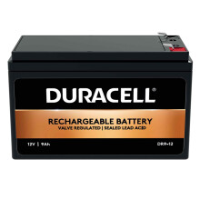 Duracell Original DR9-12 12V 9Ah Sealed Lead Acid Rechargeable Battery UPS Home Alarm Mobility Scooter Replaces PW91210 | CP1290 | Ultramax NP9-12 |