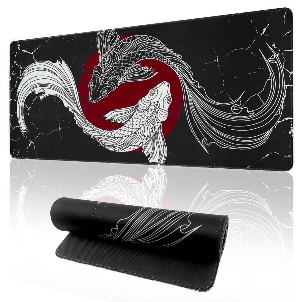 Zindoo Gaming Mouse Pad Anime Large Desk Mat, Xxl Mouse Mat Extended (900X400mm), Non-Slip Japanese Keyboard Mat Laptop Pad, Gaming Mousepad With Sti 5004984368731