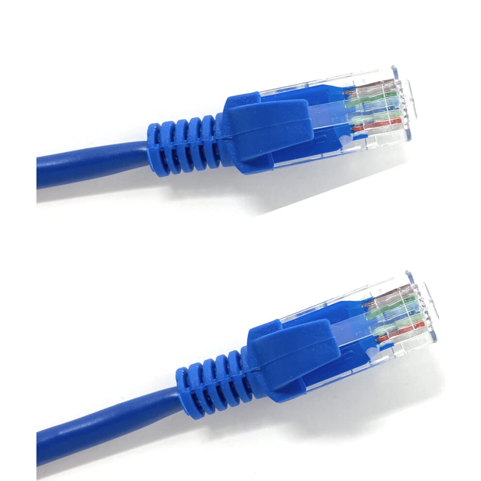 Msc Cat5e Ethernet Cable - 5M Lan Rj45 Snagless Broadband Patch For Fire Stick, Smart Tv, Pc, Laptop (Available In 1M-20M, Blue) 5000320260851
