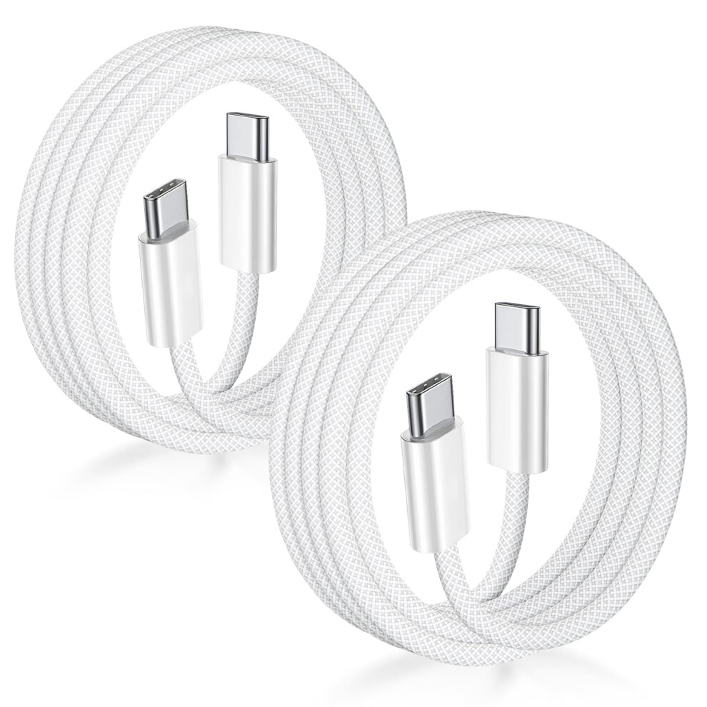 Iphone 15 16 17 Charger Cable 2M 2Pack, 60W Usb C To Usb C Cable 2M Long Usb C Charger Cable Fast Charging Cable Type C To Type C Fast Charger Cable 5005040411439