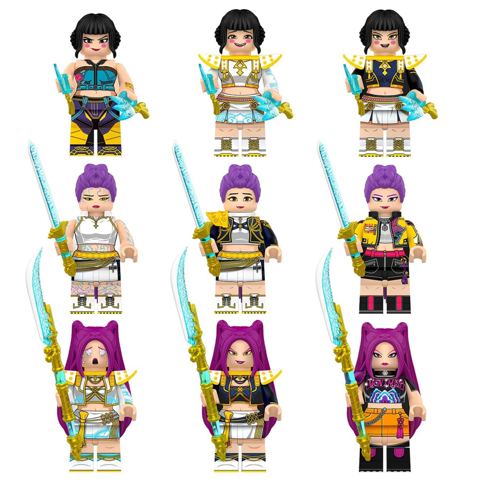 Bonxaif 9Pcs Huntr/X Building Block Toy Figure Fit Lego Uk Priority Delivery