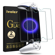 ivoler [2-pack Screen Protector compatible with PlayStation Portal Remote Player, Tempered Glass Protection Film [without air bubbles] [Hardness 9H]