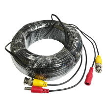 Factory Tested BNC to DC5.5x2.1mm Video Cable For Cameras Infrares Devices 40m