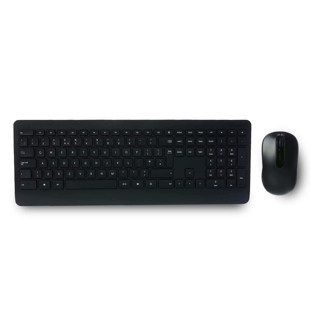 Microsoft Wireless Keyboard & Mouse, Desktop 900 Keyboard With Usb For Windows Or Mac Computers, Black
