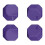1 Set Back Button Enhancement Pad Improvement for Dedicated Gaming Devices Purple 1