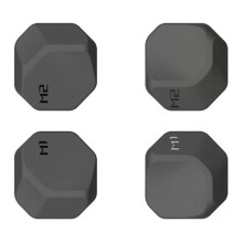 Anti Slip Button Pad Ergonomic Design for Dedicated Improved Handling Game Black