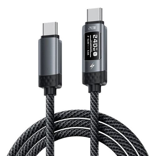 E Marker Chip USB C Cable for Device Safety with Accurate Identification 240W 1m