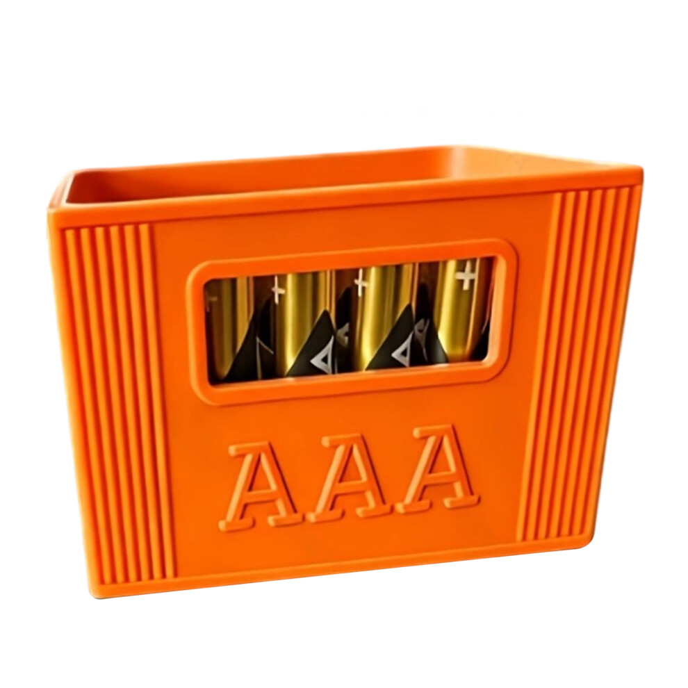 3D Printed Battery Organiser Holder Stackable Battery Storage Box Holds 3A A A A Or Ange 7695001158879