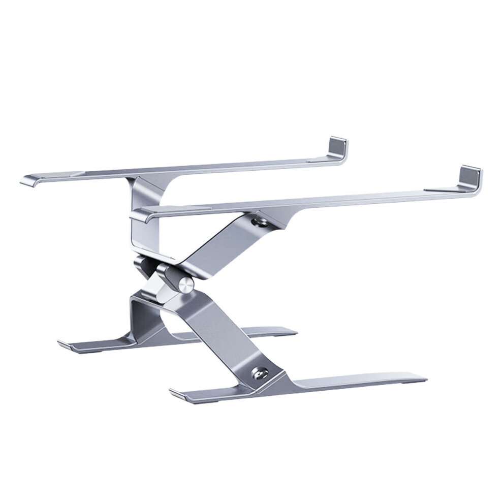 Adjustable Laptop Stand Cooling Ventilation Ergonomic For Home Office Portable Silver 7695001244152