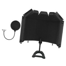 ABS Microphone Noise Reductions Shield 5Panel Booth Easy To Carry And Store Set of 4