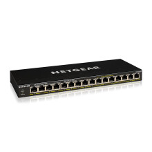 NETGEAR 16 Port PoE Switch (GS316P) | Unmanaged Gigabit Network Switch | Ethernet Hub | Desktop or Wall Mount