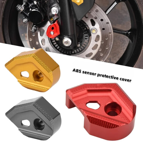 Quick Installation Sensor Cover for Motorcycle No Tools Needed Aluminum Guard Gold 1