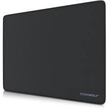 TITANWOLF XL Speed Gaming Mouse Pad Mouse Mat 440 x 350 x 3mm - XXL mousepad - table mat large size - improved precision and speed - rubber base for