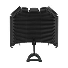 Universal Microphone Noise Isolation Shield Booth 5Panel Easy Setups for Studio Set of 3