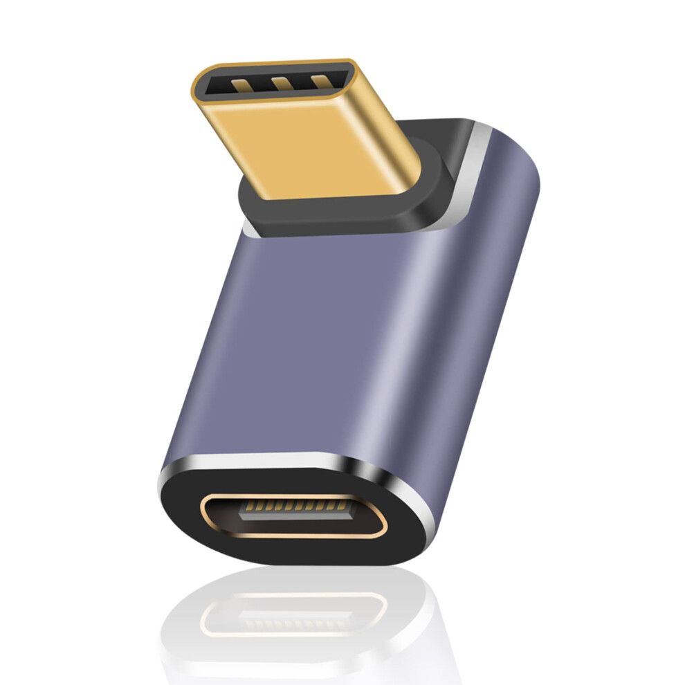 Duttek Usb C Angle Adapter 40Gbps, Usb C 90 Degree Female To Male Adapter Supports 8K@60Hz And 100W Fast Charging, For Steam Deck, Switch, Macbook Pr 5001819385208