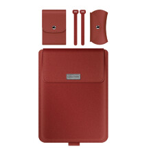 Travel Friendly Protective Cover For 13 14 15 16inch Laptops With Red 15 to 16 inches