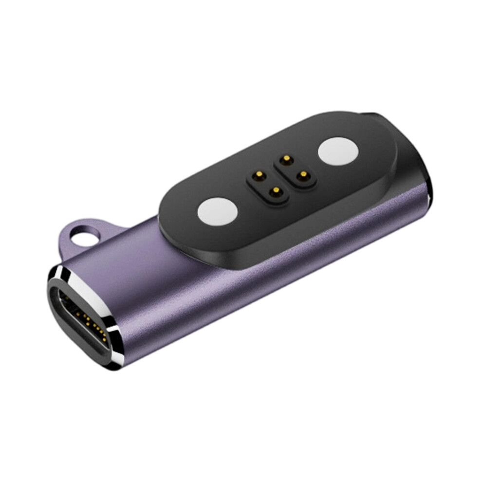 Type C Magnetic Charging Adapter Featuring Fast Charge Led Indicator For 2 4Pin Purple 7695001231121