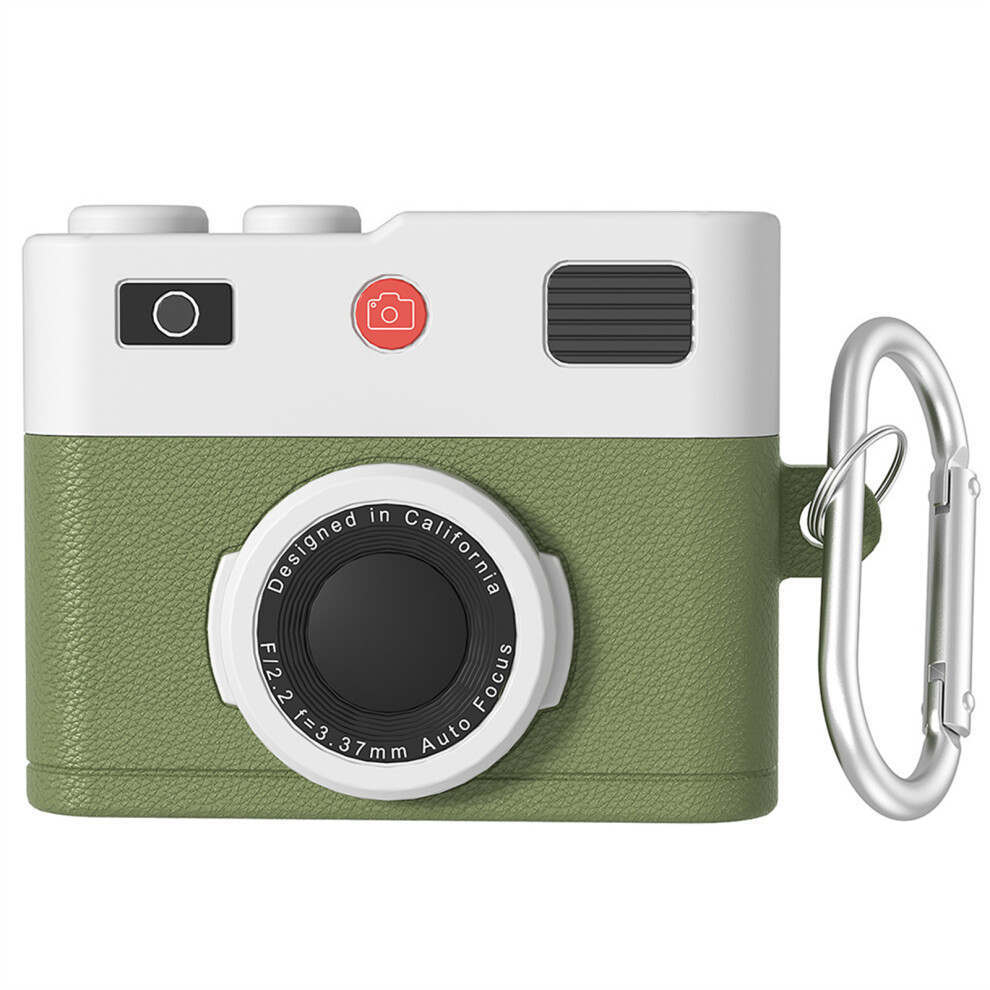 Fashionable Camera Silicone Case For 4/3/Pro3 Earbuds Shockproof 3Rd Generation Green 7695001214735