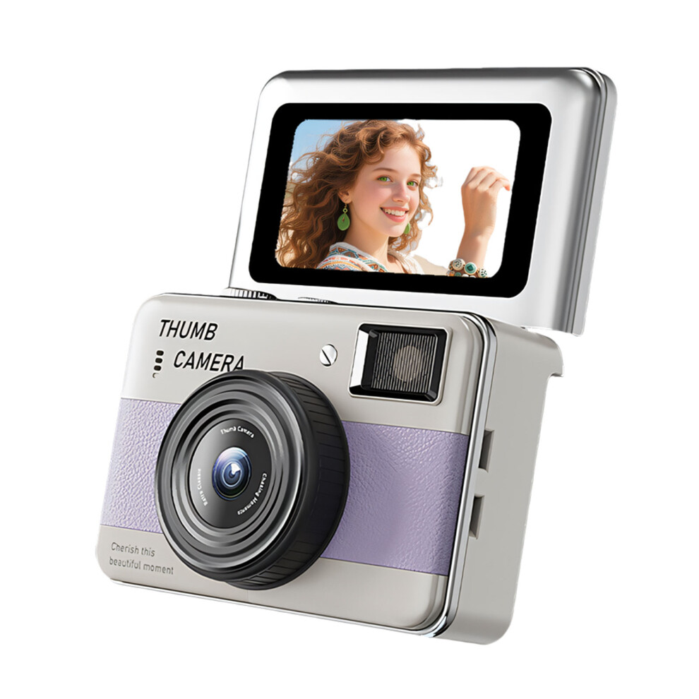Portable 1.47Inch Screen Keychain Camera With 16X And 1080P Video Recording Purple 7695001162951