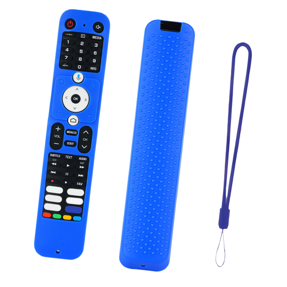 Remote Silicone Case Protective Skin Sleeve Antidop With Lanyard For Htr-U32g Blue 7695001159111