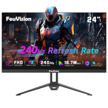 FeuVision 24 Inch 240Hz Gaming Monitor, FHD 1080p Monitor, Adaptive Sync