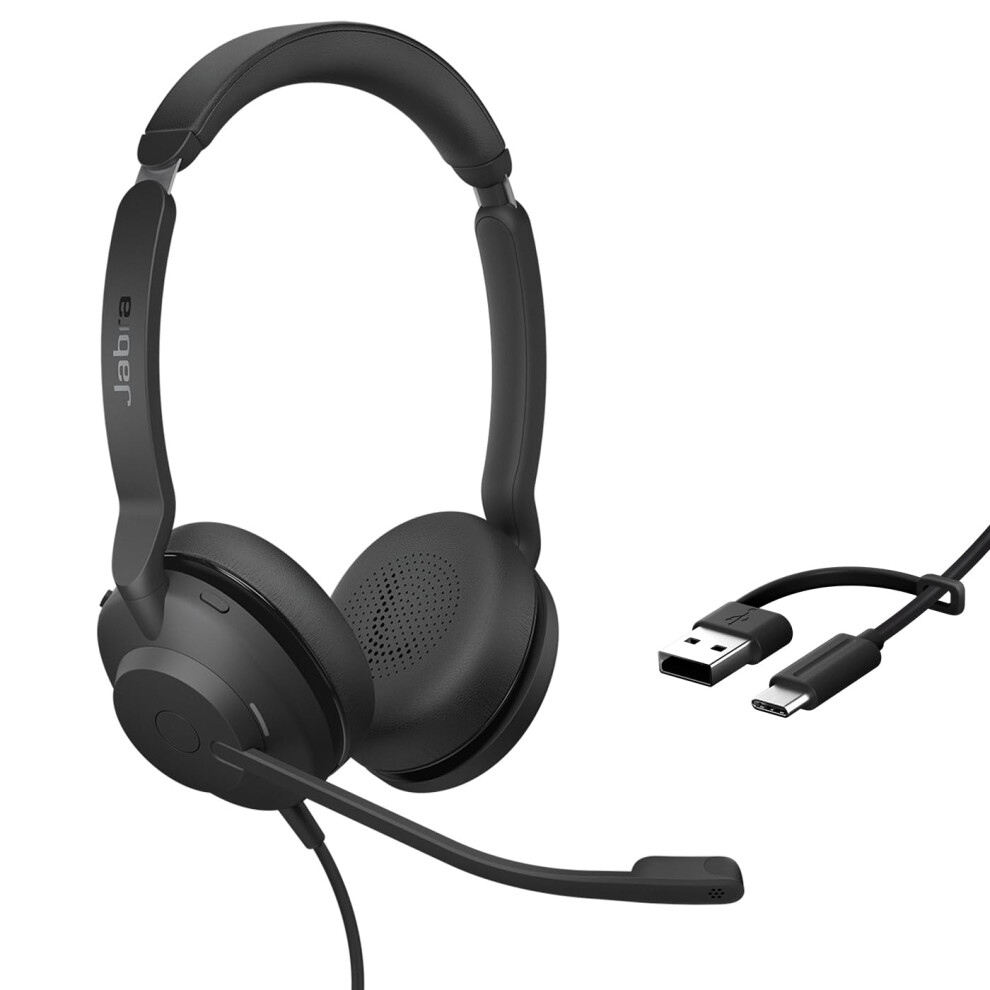 Jabra Evolve2 30 Se - Usb-A/Usb-C - Corded Dual Headset Certified For Uc Platforms