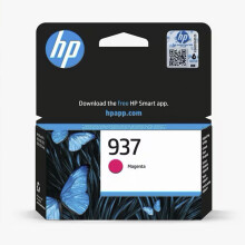 HP 937 Magenta Original Ink Cartridge - Works OfficeJet Pro 9120e, 9122e, 9125e, 9130e, 9132e, 9135e, 9720e, 9730e Printers