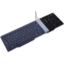 Universal Clear Waterproof Anti-Dust Silicone Keyboard Protector Cover Skin for Standard Size PC Computer Desktop Keyboards (Size: 17.52" x 5.51")
