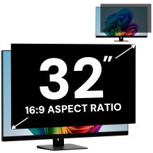 FYJRCY 32 Inch Computer Monitor Privacy Screen Filter for 16:9 Aspect Ratio Monitor, Removable Computer Screen Privacy Shield and 32 Inch Anti Blue L