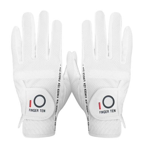 FINGER TEN Golf Gloves Men Left Hand Right Rain Grip Weathersof Value