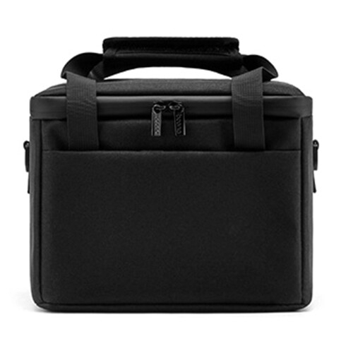 Portable Projector Organiser With Dedicated Remote Charging Cable Compartments Black