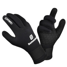 Summshall Neoprene Gloves, Water Resistance 5mm Wetsuit Gloves for Women Men Thermal Anti-slip Swimming Gloves for Boating Surfing Spearfishing Snork