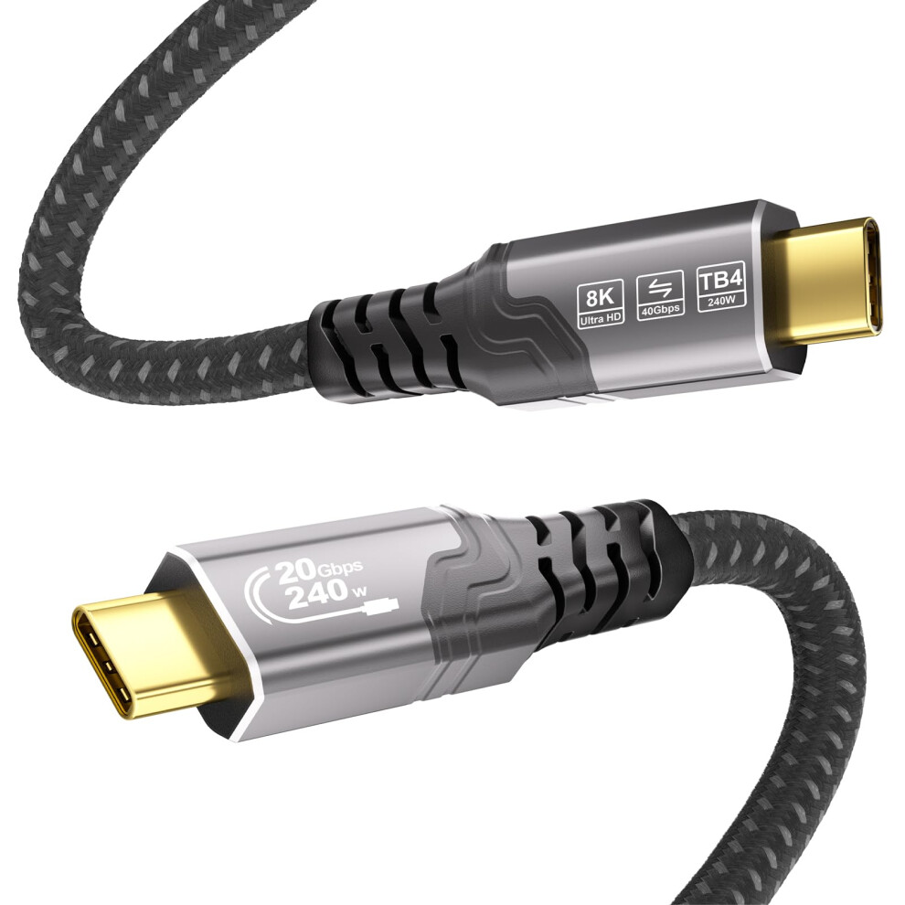 Ziknydo Usb C To Usb C Cable 1M, Usbc 3.2 Gen 2X2 Video 4K@144Hz/8K@30Hz, Pd3.1 240W Fast Charging, Usbc Data Cable 20Gbps Compatible With Thunderbol 5003945793292