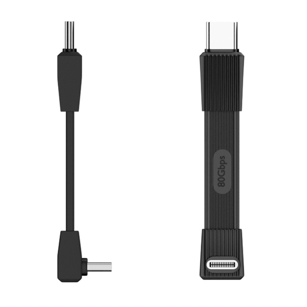 Usb C 240W Charging Cord Tpe Flat Cable Compact Travel Friendly Charging Wire 60Mm Black 7695001247146