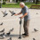 Simple Transport Extending Walking Aid Including double holds And Motion Absorption 4