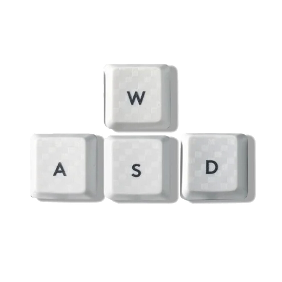 Customizable Keycaps Carbonfibered Textured Appearance For G813 G913 G913tkl Wasd White 7695001170734