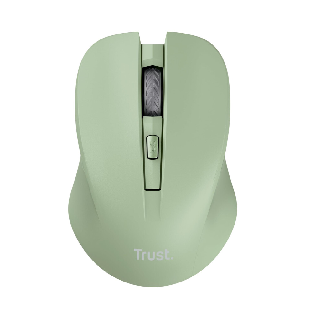 Trust Mydo Silent Wireless Mouse, 82% Recycled Plastics, 1000-1800 Dpi, Storable Usb Receiver, Rf 2.4Ghz, For Left And Right Hand Users, Quiet Optica 5005061208094
