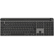 JLab Epic Advanced Wireless Keyboard - Multi Device Backlit Rechargeable Bluetooth Keyboard with 2.4G USB Connectivity, Slim Design Full Size Office