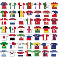 World Cup Football 2026 Bunting Banner Jersey Shape Flags Decoration