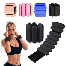 ibforcty 2PCS Adjustable Wrist Weights Ankle Weights Set for Exercise Walking Jogging Yoga Aerobics Pilates Weight-Bearing Bracelet Fitness Wristband