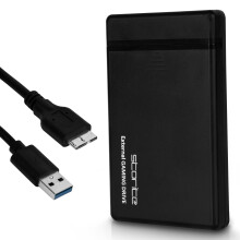 Storite 2.5 Inch External Gaming Hard Drive with USB 3.0, 1TB Storage Capacity, ABS Plastic Case, Compatible with PS4, PS3, Xbox, PC, Laptop, Mac, An