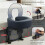 Portable Bed Mounted Massage Head Holder Face Cradle Height Adjustable Headrest Black 1