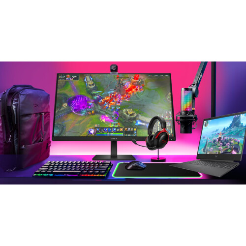 HyperX HyperX QuadCast 2 S – USB Microphone, with RGB Lighting, Streaming and Podcasting, with On-Board Controls, LED Lighting, Removable Shock Mount, PC, 1