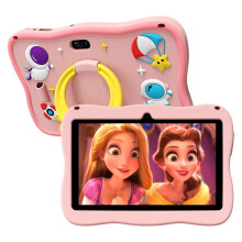 VASOUN 7 Inch Kids Tablet - Android 13 | 4GB RAM 32GB Storage | Parental Controls | Shockproof Case | 3500mAh Battery | WiFi & Bluetooth | Dual Camer