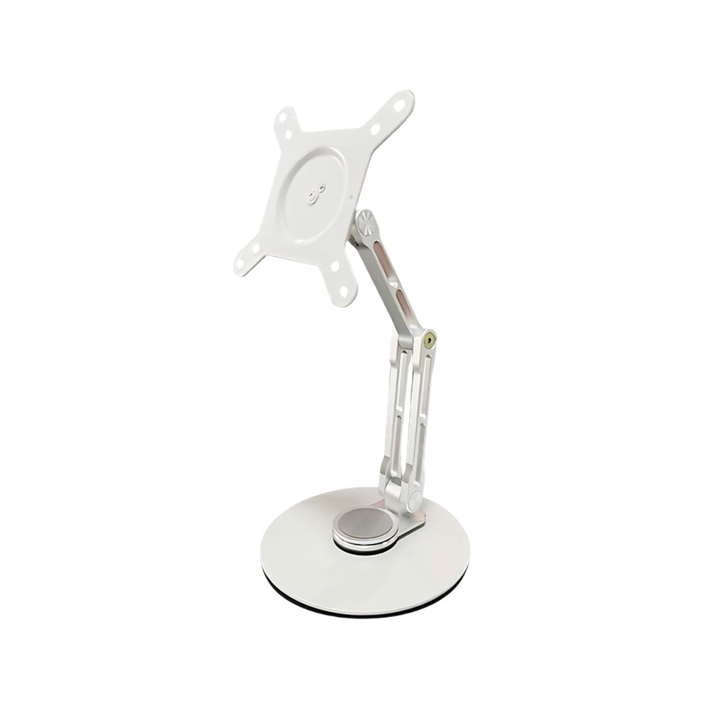 Universal Vesa Compatible Desk Monitor Stand For 19Inch Displays Antislip Base White 7695001163118