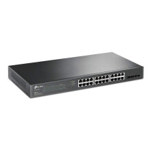 TP-Link SG2428P 28 Port Gigabit PoE Smart Switch, 24 Gigabit PoE ports and 4 SFP slots, 802.3af-at 30W, 250W Total Budget, Network Switch, Power S