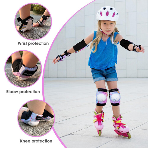 Kids/Youth Knee Pad Elbow Pads Guards Protective Gear Set for Roller 1