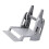 External Rolls Label Paper Holder Paper Holder for Desktop Label Printer Grey Large 1