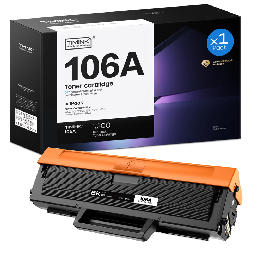 Photos - Ink & Toner Cartridge Timink 106A W1106A Toner Cartridge Replacement for HP 106A W1106A Compatible for HP Laser 107a 107r 107w MFP 135a 135r 135w