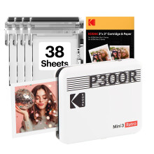 KODAK Mini 3 Retro 3x3'' Portable Photo Printer, 38 Sheets, Bluetooth Smartphone Printer for iOS & Android, Instant Color Prints, 4PASS Dye Sublimati